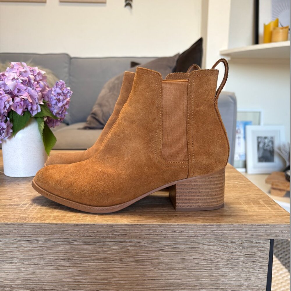 Rag And Bone Suede Bootie Light Brown Size 37 - image 1